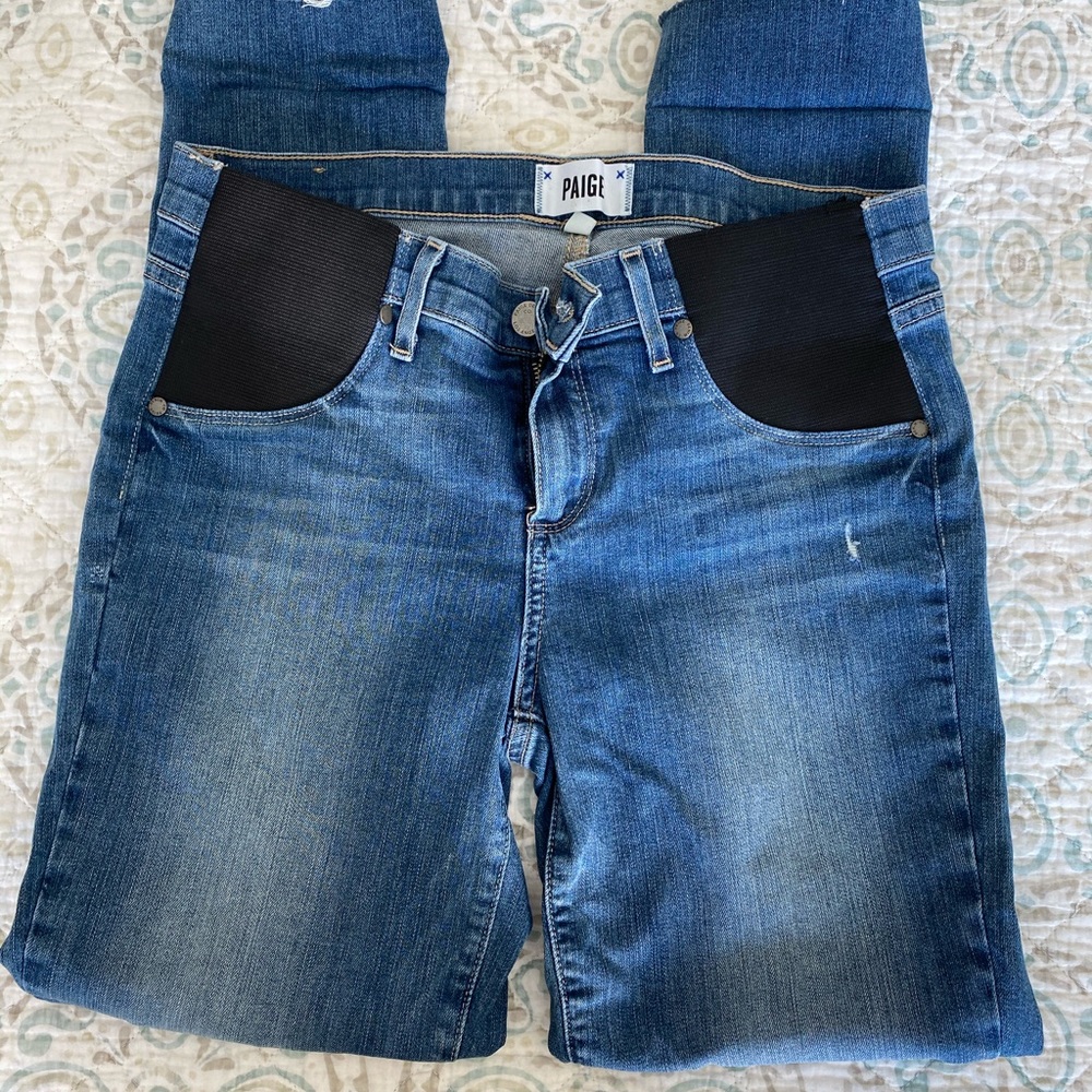 PAIGE Ankle Maternity Jeans